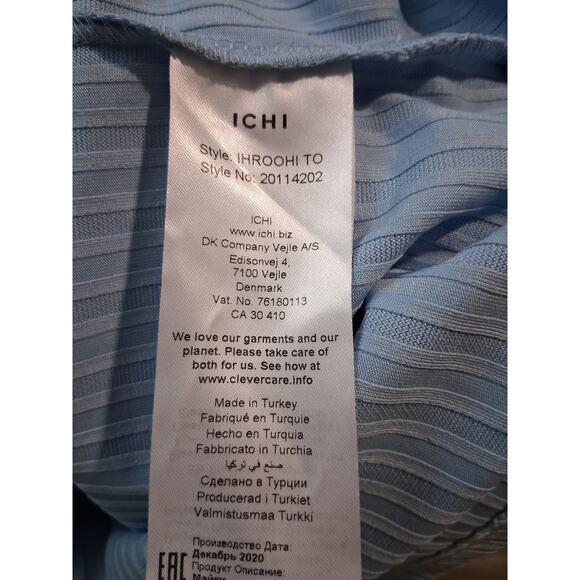 ICHI Quiet Luxury Ribbed Snap Women's size Large Old Money Sleeveless Casual Top - Picture 12 of 13